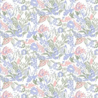 lavendel-rood-groen-wit-fleurig zeil- boeket bloemen-Lola tafelzeil