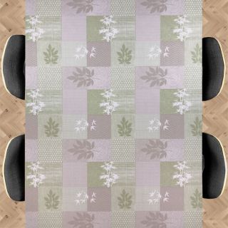 nappe-table-lavable-feuilles-vert-gris-jardin-extérieur-uninap
