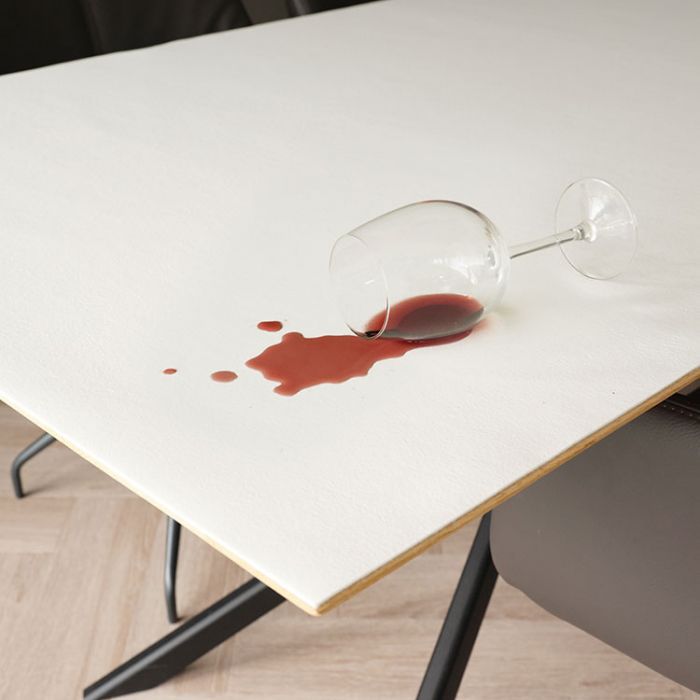 Protège table PVC gris 140 cm