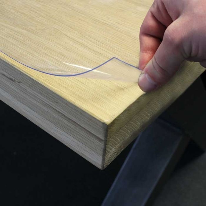 Toile cirée transparente en plastique (0,8 mm)