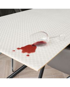 wijnvlek-antislip-vochtafstotend-Molton-tafelbeschermer-bulgomme-tafelmolton-ondertafelklee-wit