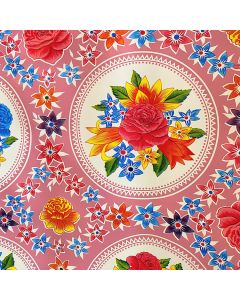 nappe-table-fleurs-rose-lavable-extérieur-jardin-protection