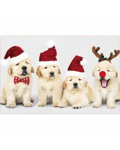 kerstmis-schattige puppies-Kerstvibe-kerstplacemat