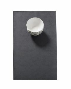 Monaco-raw-elegant-effen-tafelloper-zwart